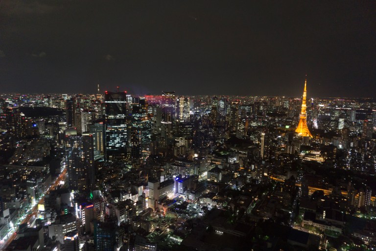Night view from Mori Tower